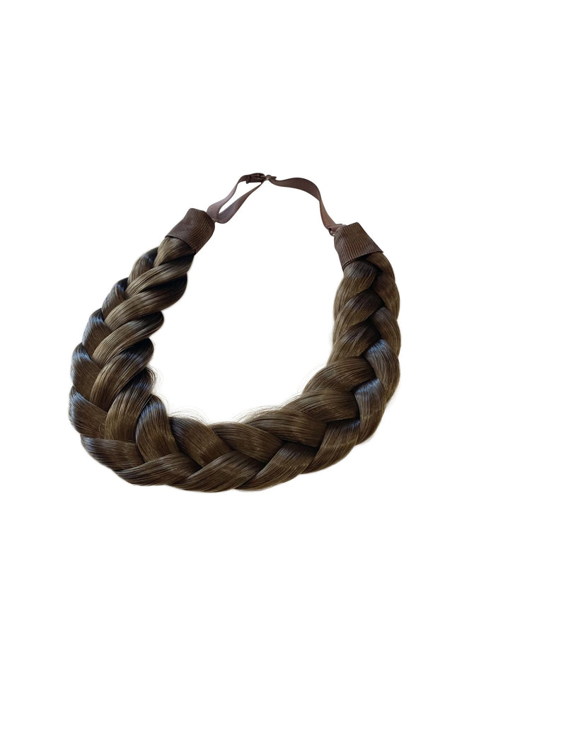 Braided Headband - 4 Strand - Ava - Chestnut Brown