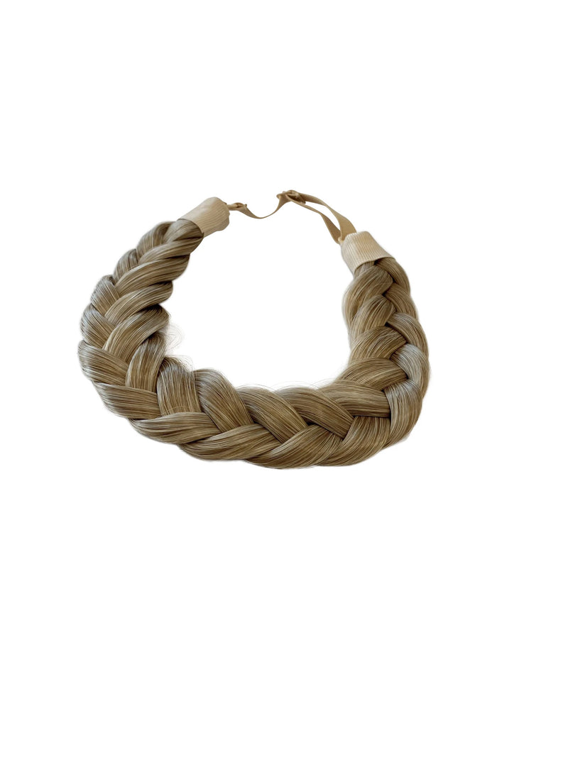 Braided Headband - 4 Strand - Harlow - Warm Copper Blonde With Creamy Highlights