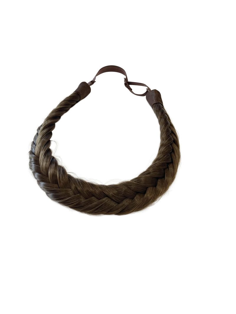 Braided Headband - Fishtail - Ava - Chestnut Brown