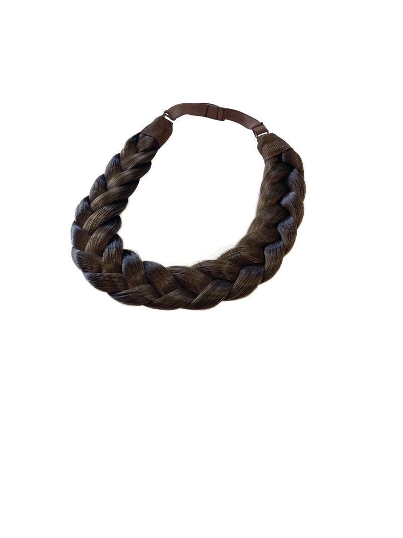 Braided Headband  - 4 Strand - Coco - Rich Mocha Brown