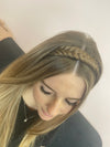 Braided Headbands - Fishtail - Harlow - Warm Copper Brown Blonde with Creamy Highlights